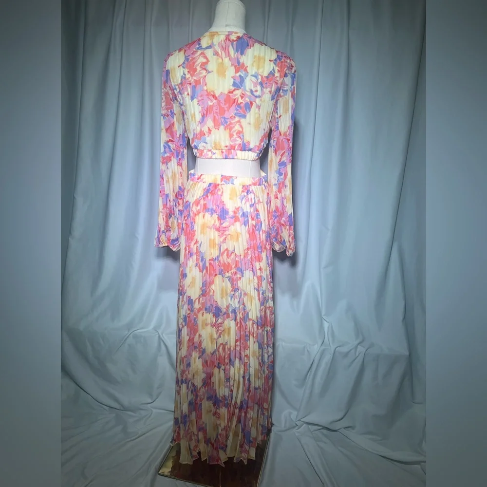 Astr The Label Revery Dress in Yellow Pink Floral | LP NWT - Picture 8 of 11